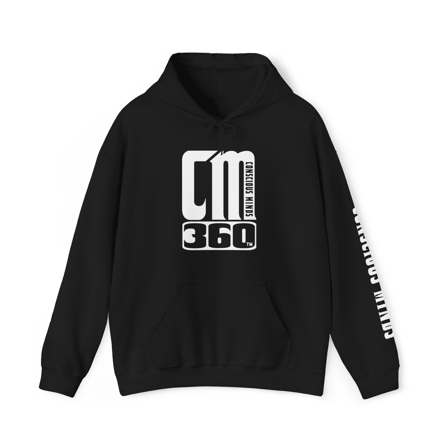 CM360 Heavy Hoodie (Black/White)