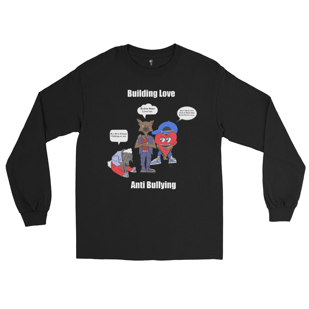 Anti-Bulling Long Sleeve Shirt (Black/White)