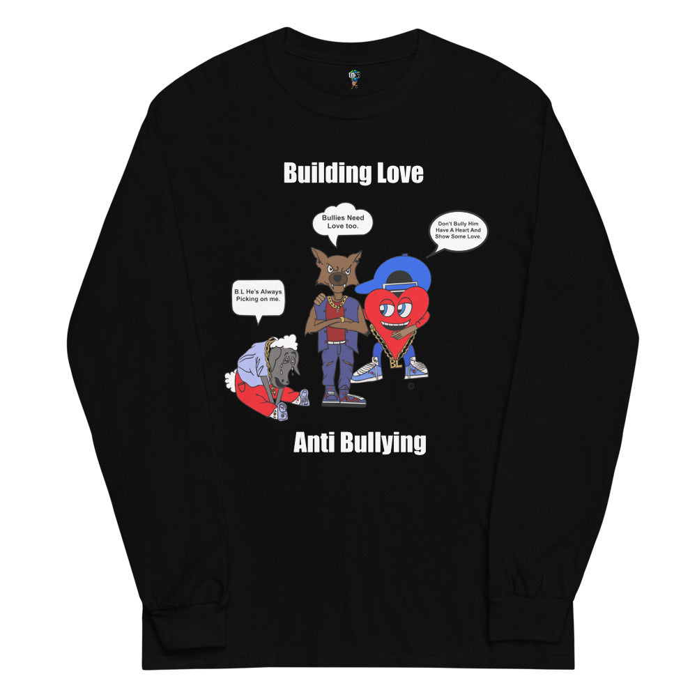 Anti-Bulling Long Sleeve Shirt (Black/White)