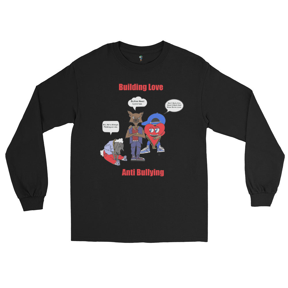 Anti-Bulling Long Sleeve Shirt (Black/Red)