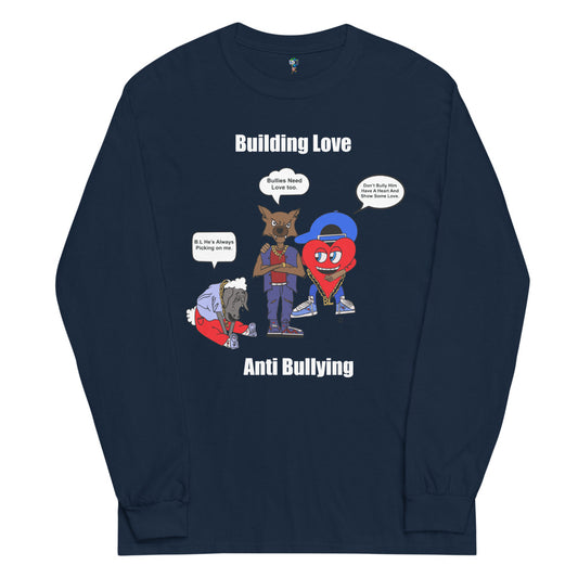 Anti-Bulling Long Sleeve Shirt (Navy/White)