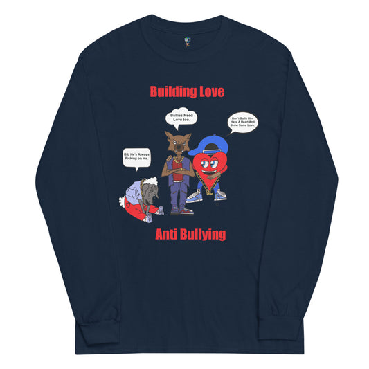 Anti-Bulling Long Sleeve Shirt (Navy/Red)