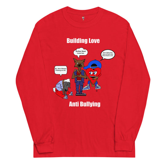 Anti-Bulling Long Sleeve Shirt (Red/White)