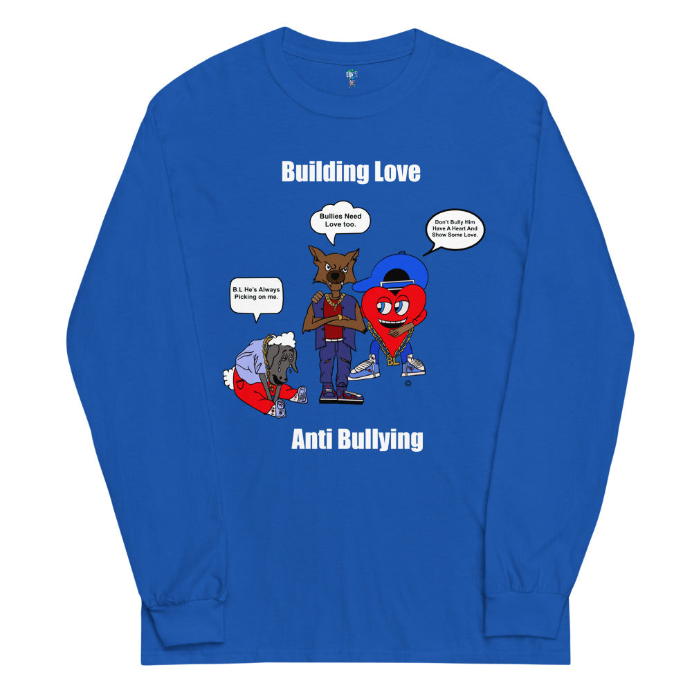 Anti-Bulling Long Sleeve Shirt (Blue/White)