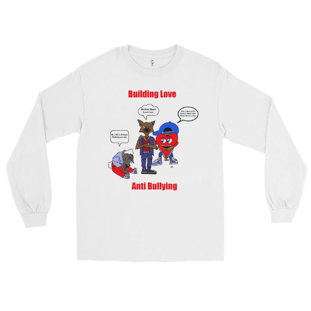 Anti-Bulling Long Sleeve Shirt (White/Red)