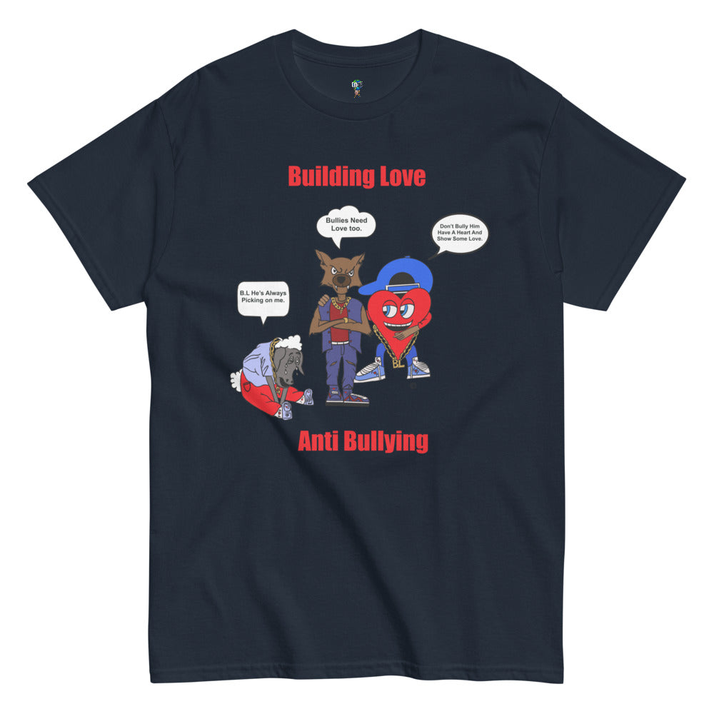 Anti-Bulling Short Sleeve T-Shirt (Navy/Red)