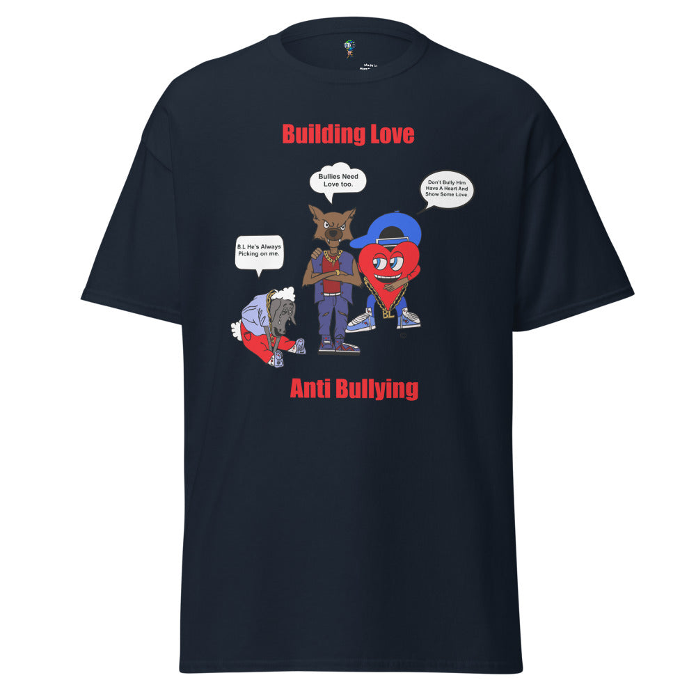 Anti-Bulling Short Sleeve T-Shirt (Navy/Red)