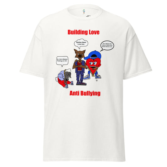 Anti-Bulling Short Sleeve T-Shirt (White/Red)